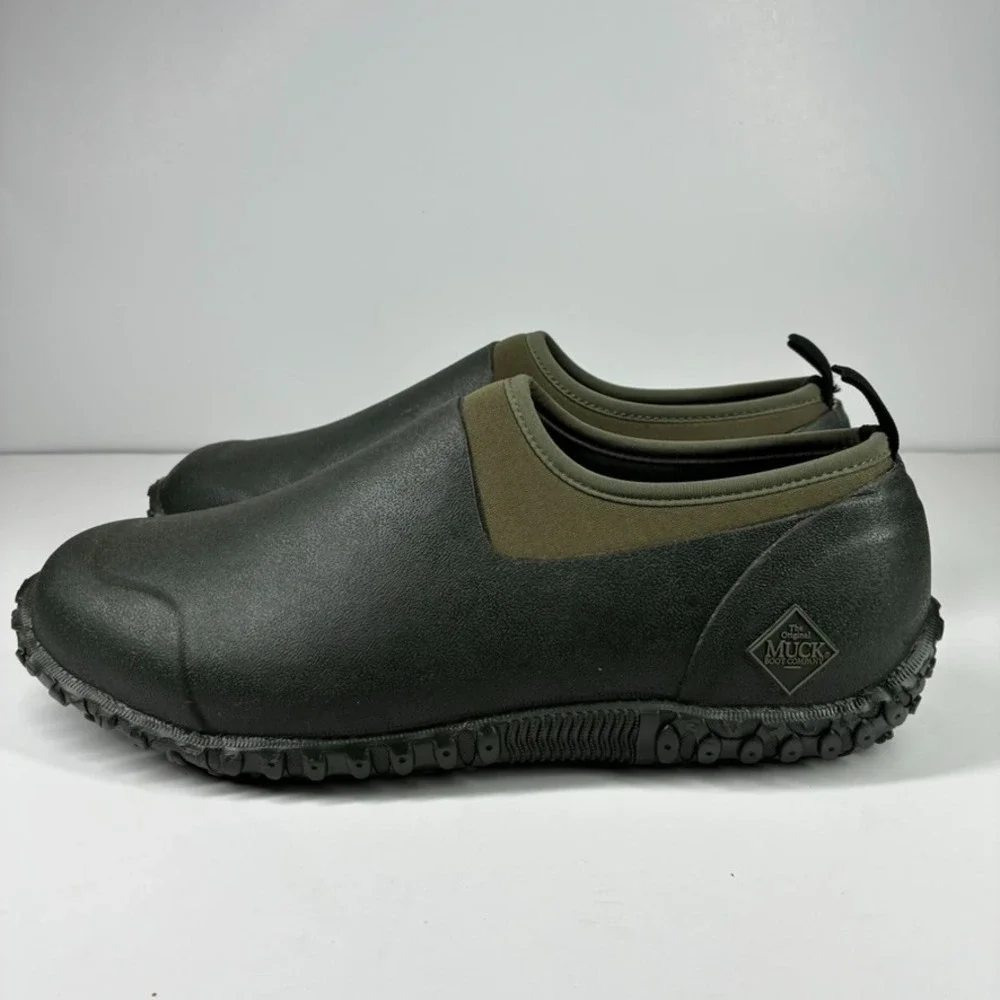 Muck Boots Muckster II Low Men's US 12 Moss Green Waterproof Outdoor Garden Shoe